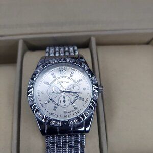 Geneva Stainless Steel Watch